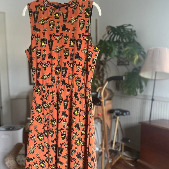 BNWT Dahlia-Cut Grecian Pots Nooworks Mock Neck Sleeveless Dress 1X - Picture 3 of 8